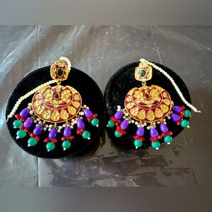 High quality multani meenakari earrings